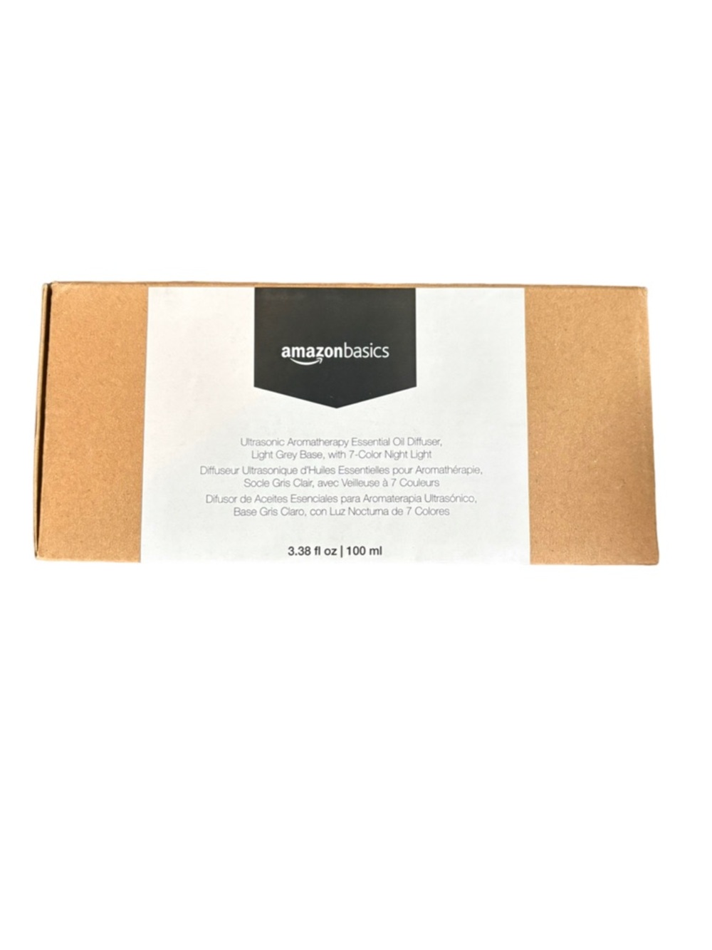 AmazonBasics Essential Oil Diffuser 100ml Ultrasonic 7 Color NIB